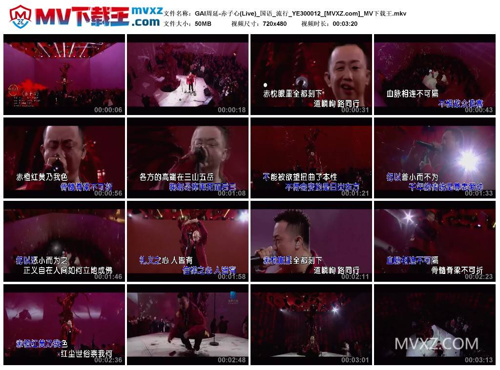 GAI周延-赤子心(Live)_国语_流行_YE300012